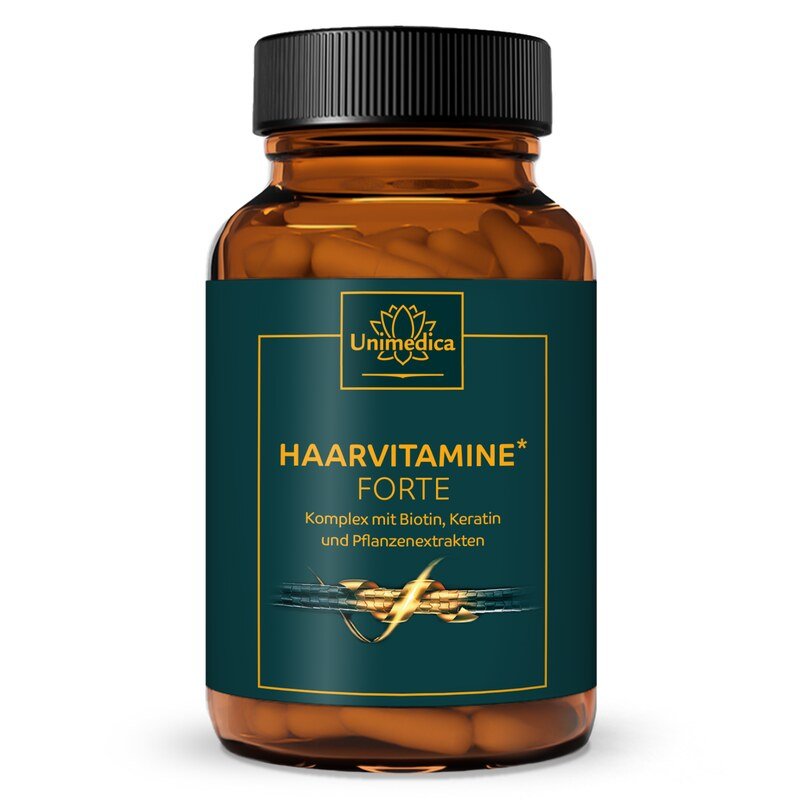 Haarvitamine Forte – Vitamin- & Nährstoffkomplex mit Biotin, Vitaminen und Keratin | 180 Kapseln 