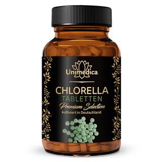 Chlorella Premium Selection – Mikroalgenpulver in Tablettenform | sprühgetrocknet | 334 Tabletten