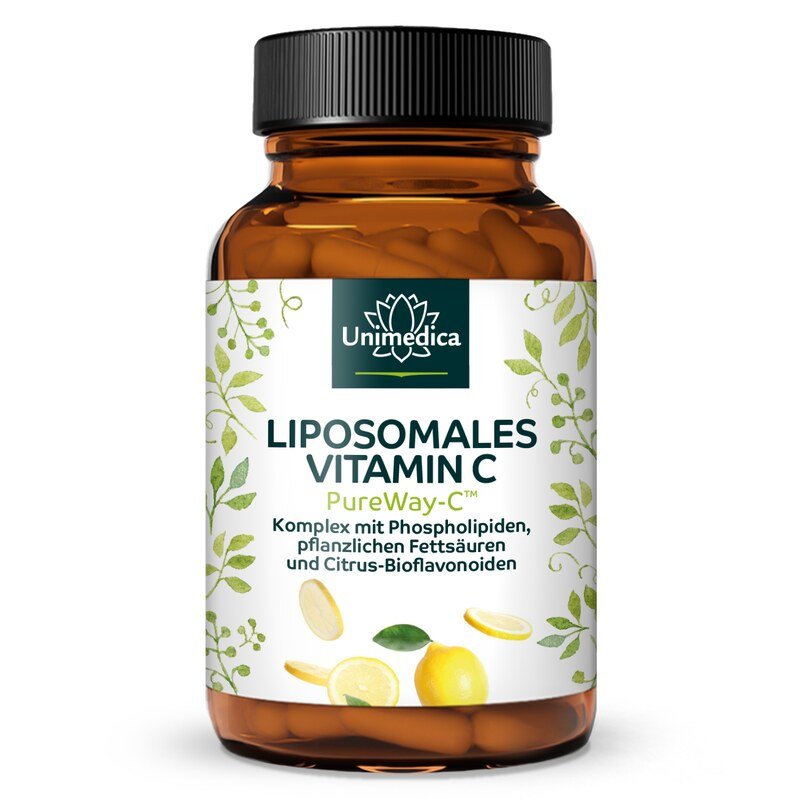 Liposomales Vitamin C – Vitamin-C-Komplex mit PureWay-C™ | 500 mg Vitamin C pro Tagesdosis | 100 Kapseln